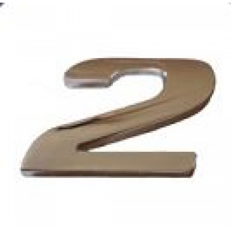 Emblema Plastico Cromado Nº 2 Br Company