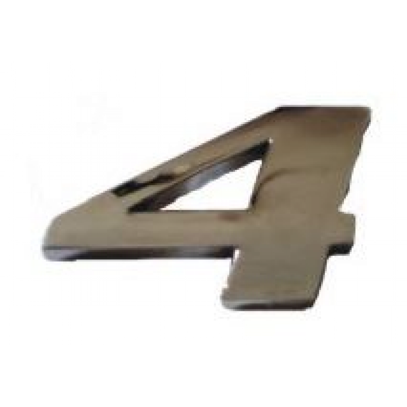 Emblema Plastico Cromado Nº 4 Br Company