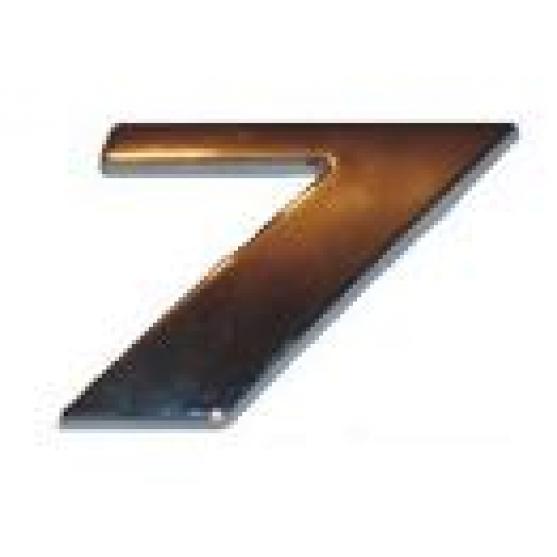 Emblema Plastico Cromado Nº 7 Br Company