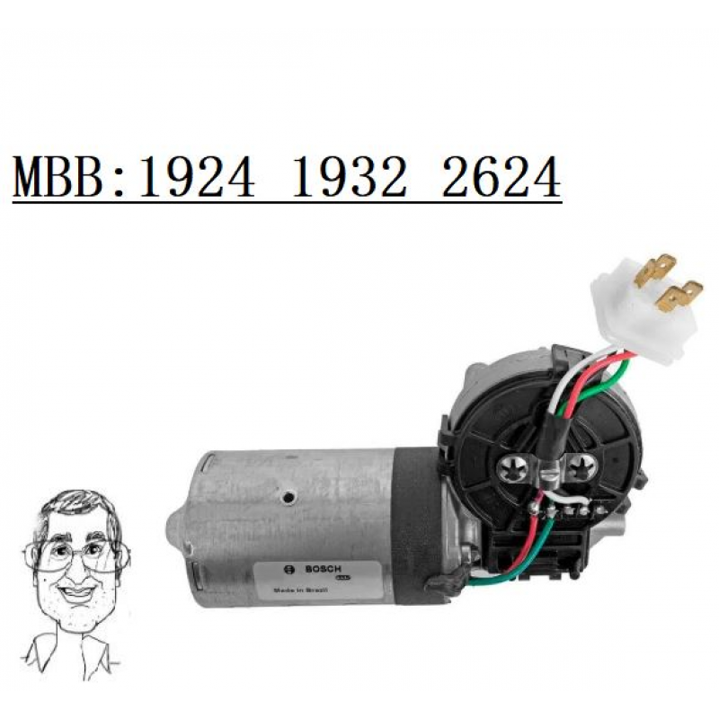 Motor Limpador Parabrisa 24v Bosch