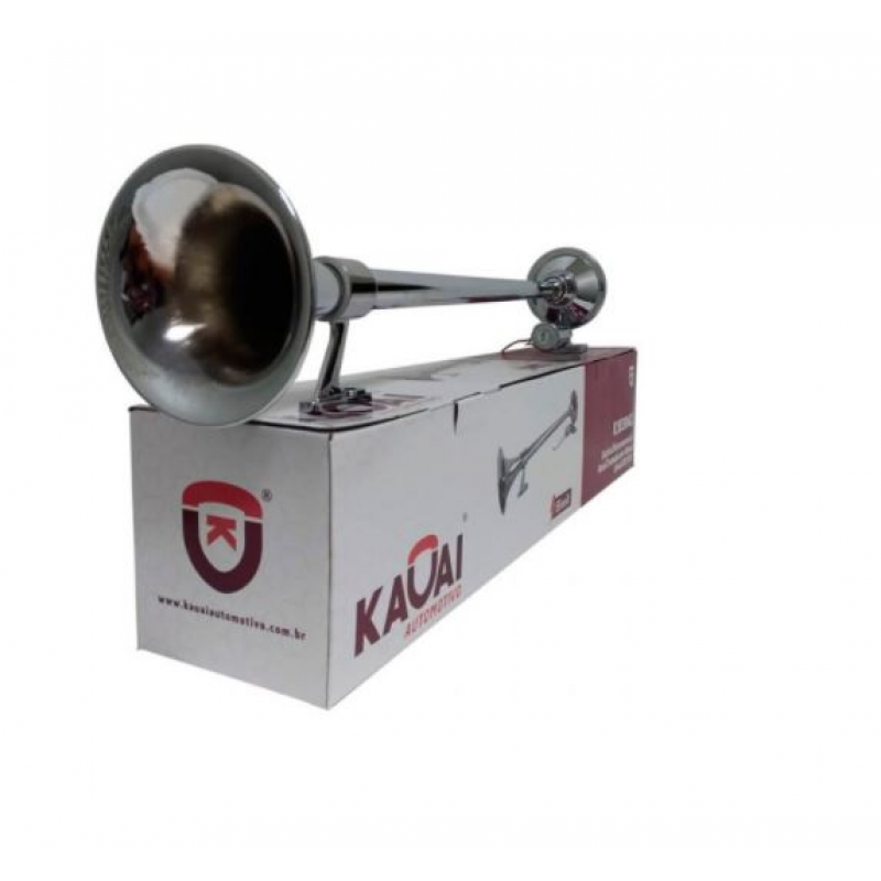 Buzina Maritima Metal Cromada 74 Cm F Confuorto