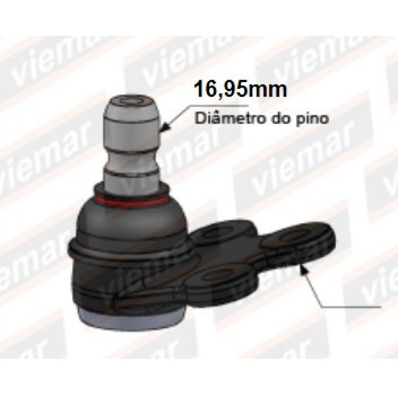Pivo Suspensao Bandeja Direito Viemar