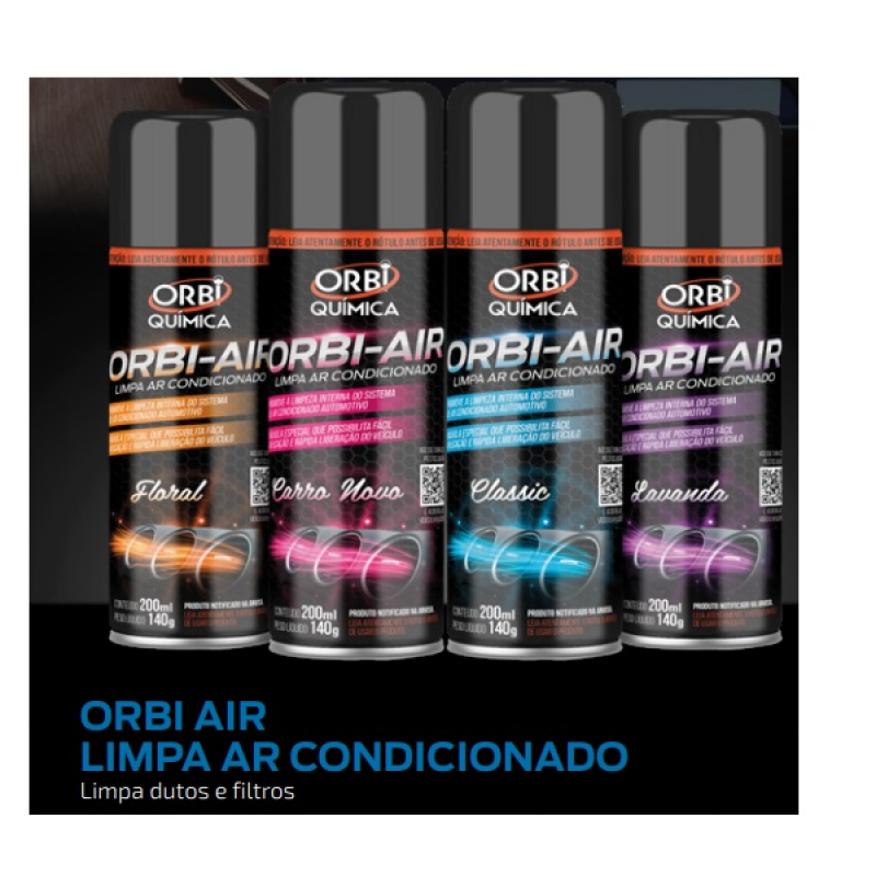 Limpa Ar Condicionado - Fragrancia Carro Novo Orbi Quimica