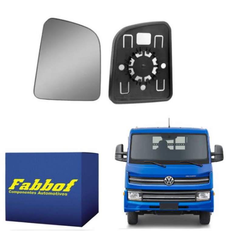 Base Vidro Espelho Retrovisor Superior Direito Fabbof
