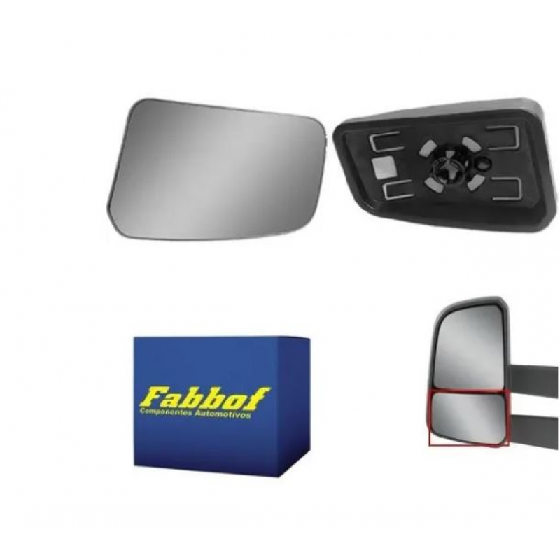Base Vidro Espelho Retrovisor Inferior Dir Fabbof