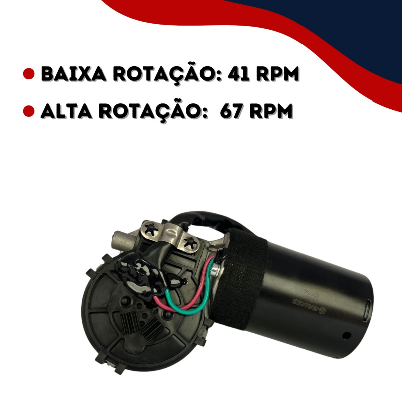Motor Limpador Parabrisa 12v Gauss