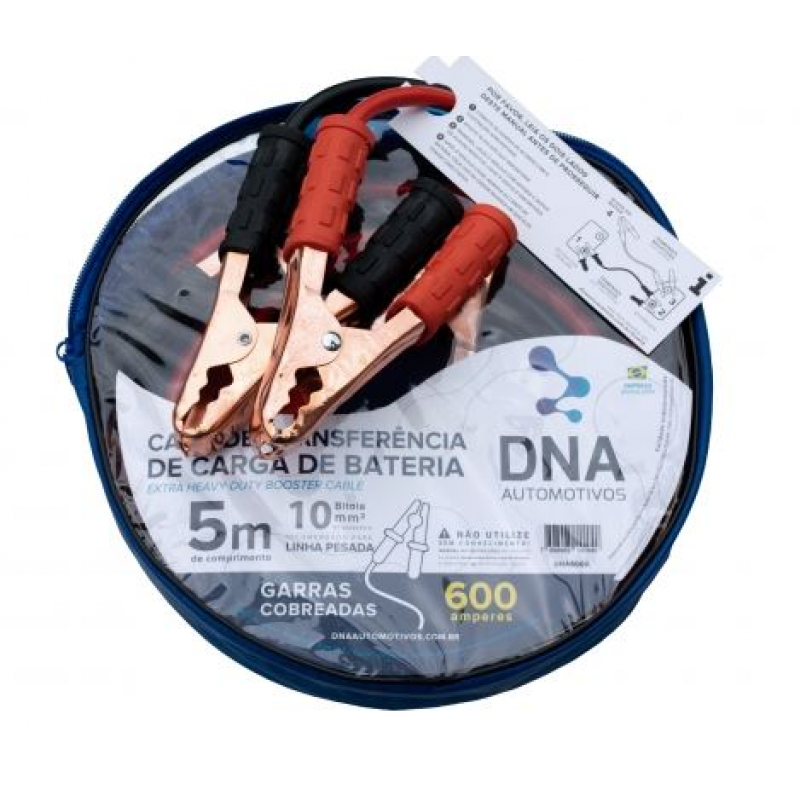 Cabo Auxiliar Partida Bateria (600ah) 10mm (chupetinha) Dna