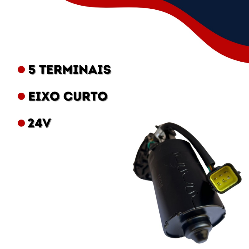 Motor Limpador Parabrisa 24v Gauss