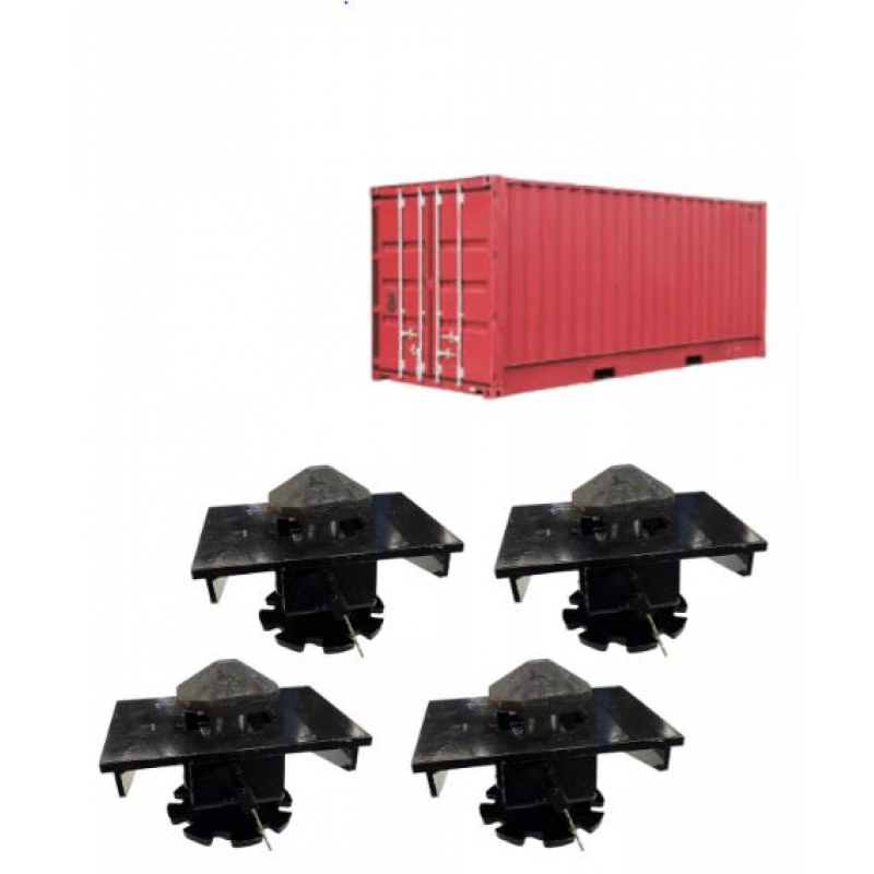 KIT 4 ENGATE CONTAINER CAIXA LOCK