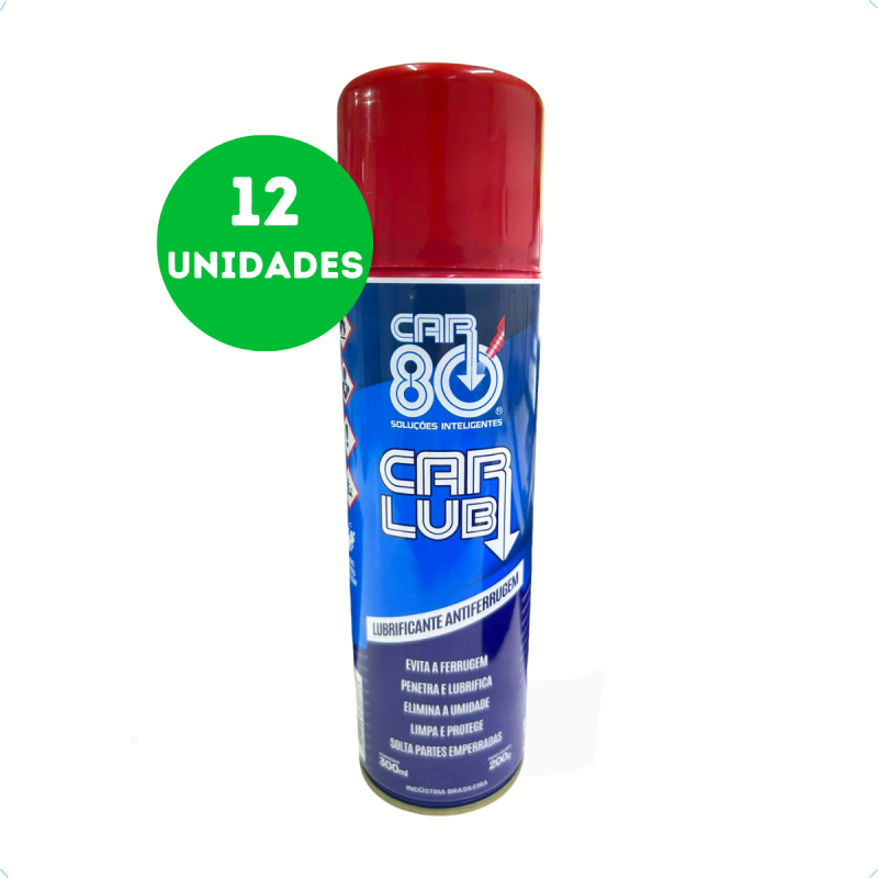 KIT 12 UNIDADES DESENGRIPANTE LUBRIFICANTE ANTIFERRUGEM