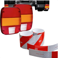 PAR LENTE LANTERNA TRASEIRA VOLKSWAGEN FORD CARGO TROLLER + FAIXA PARACHOQUE E 10 LATERAL